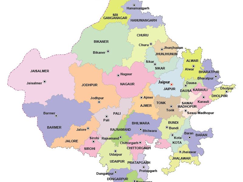 Districts and Tehsils of Rajasthan